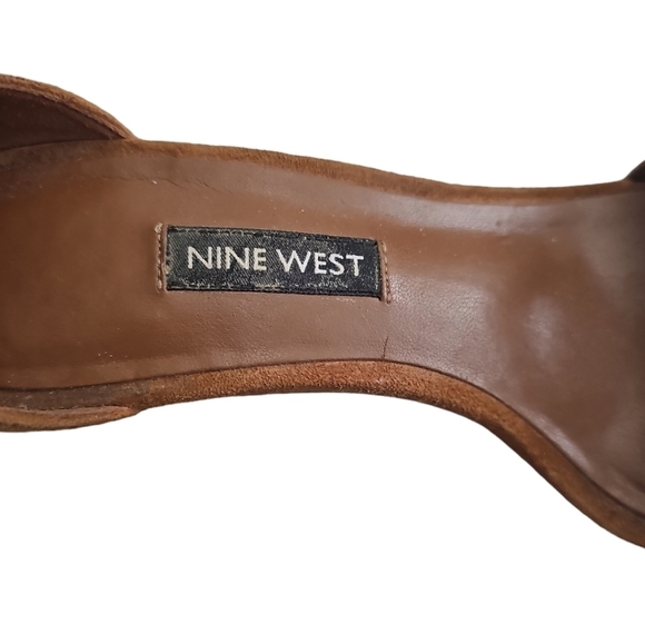 Nine West Leather Camel Espadrille Sandals 7M - Picture 5 of 8